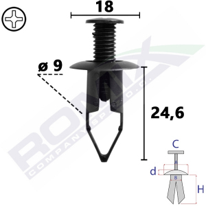 kołek rozporowy B22110