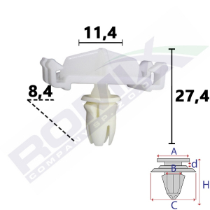 spinka listwy A82025