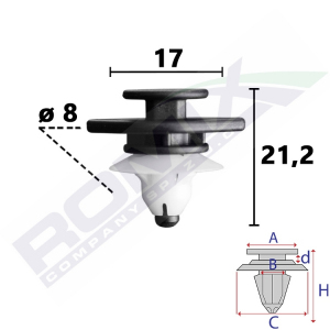 spinka listwy C80100