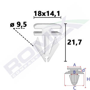 spinka listwy C80102