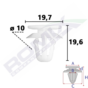 spinka tapicerska C80171