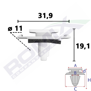 spinka listwy C70984