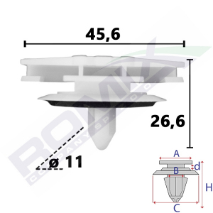 spinka listwy C70992
