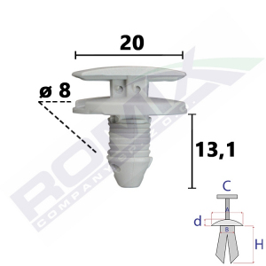 kołek rozporowy C80133