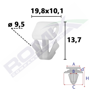 spinka listwy C80152