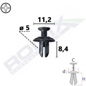 kołek rozporowy C60551