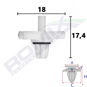 spinka listwy C60514