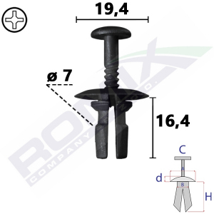 kołek rozporowy C30128