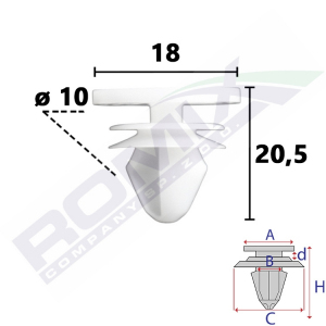 spinka tapicerska C80166